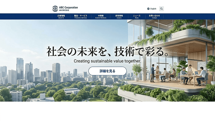 コーポレートサイトのイメージ
