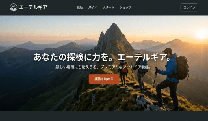 ブランドサイトのイメージ