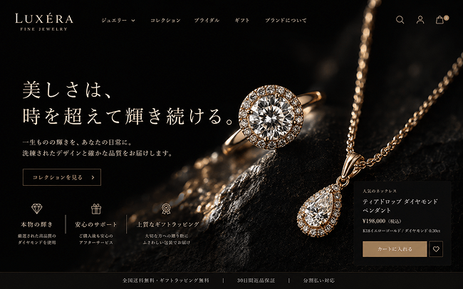 ラグジュアリージュエリーECサイト