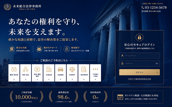 法律相談・予約サイト